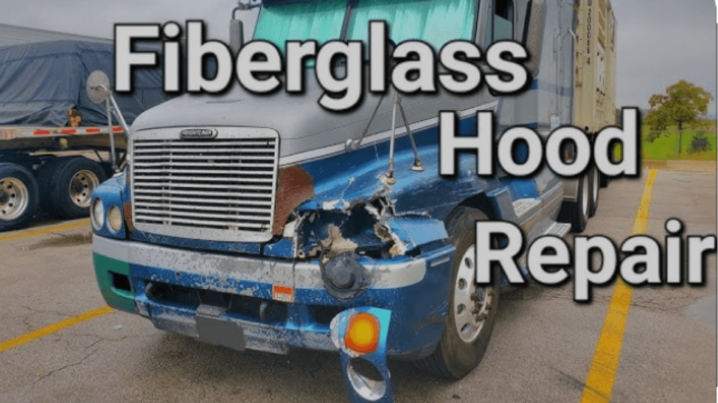 how to repair fiberglass hood repair